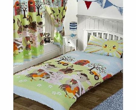 Animals Sunshine Farm Junior Duvet Cover and Pillowcase
