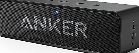 Anker SoundCore 6W Dual-Driver Portable Bluetooth Stereo Speaker with 24-Hour Playtime, Bluetooth 4.0, Low Harmonic Distortion, Patented Bass Port and Built-in Microphone for Calls