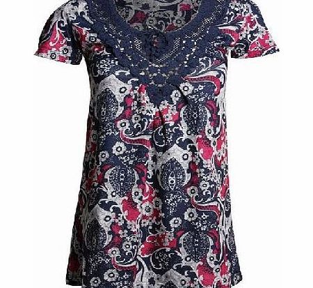 Anna paisley brushed knit dress