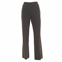Chocolate pinstriped trousers