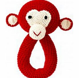 Anne-Claire Petit Red Monkey Rattle `One size