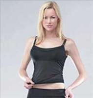 :Mesh Top With Support Bra - Large-White