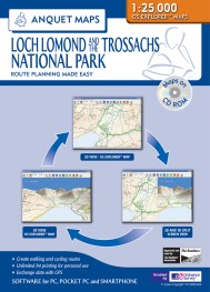 Anquet Maps Loch Lomond and the Trossachs National Park 2753