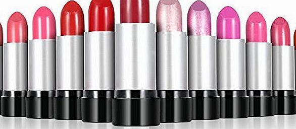 Anself 12Pcs/set Glossy The Balm Lip Rouge Easy To Wear Lipstick 12 Colors Fashion Women Beauty Makeup