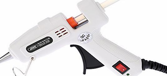 Anself 25W Hot Melt Glue Gun with 50pcs Glue Sticks Heating Craft Repair Tool, White