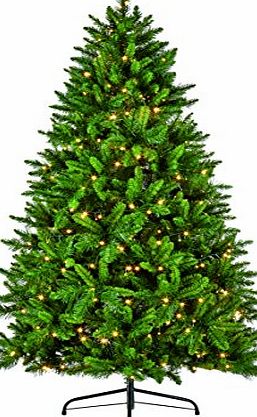 ANSIO Christmas Tree 2.1M King Pine Easy Connect Pre Lit Christmas Tree