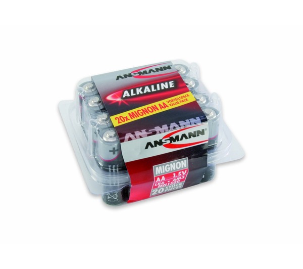 Ansmann 5015548 - Black/Grey - Alkaline Battery - 20 Pack
