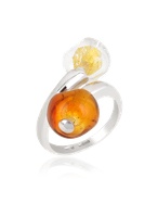 Antica Murrina Loop - Sterling Silver and Murano Glass Ring