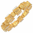 Maya - Yellow and Gold Murano Glass Bracelet