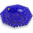 Antica Murrina Veneziana Notte - Starry Night Murano Glass Little Plate