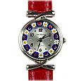 San Marco Red Watch with Glass Pattern