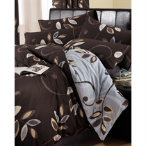 antigua Chocolate Quilt Cover Set King Size