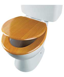 Pine Slow Close Toilet Seat