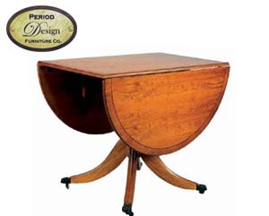 antique replica drop leaf table