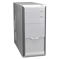 Supercase PC-312B White midi 350W air duct audio USB ATX