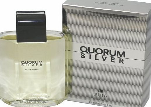 Antonio Puig Quorum Silver By Antonio Puig For Men. Aftershave 3.4 oz by Antonio Puig