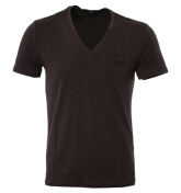 Dark Purple V-Neck T-Shirt