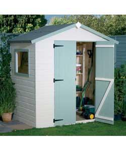 Wooden Shed with Double Doors
