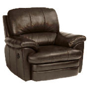 Leather Recliner Armchair, Brown