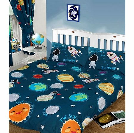 Solar System Double Duvet Cover and Pillowcase Set