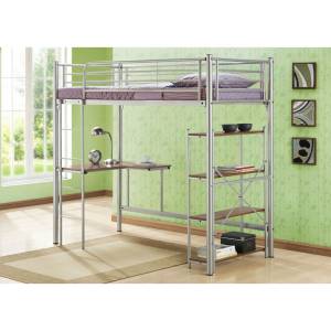 Study Bunk Bed Frame in Silver