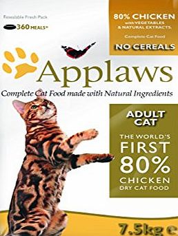 Applaws Cat Dry Adult Chicken, 7.5 Kg