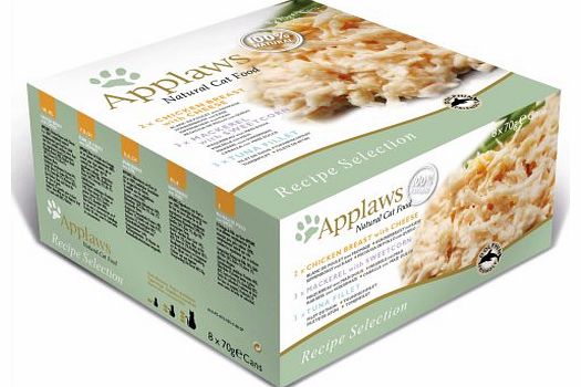 Applaws Recipe Selection Tin Multipack Adult Cat Food 70g x 32