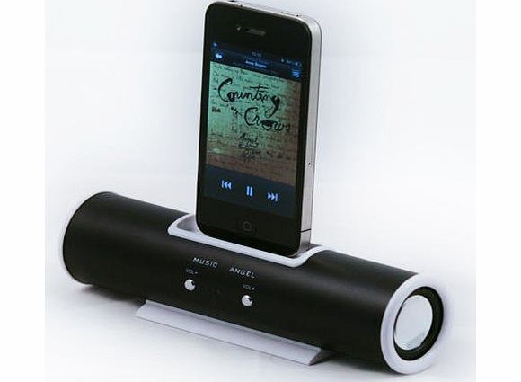 Apple Black Music Angel Tube Speaker Dock for iPhone amp; iPod