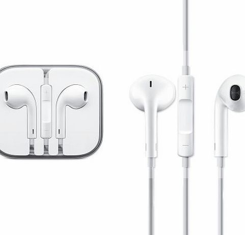 Apple Earpods with Remote and Microphone for iPhone/iPad/iPod - Non-Retail Packaging - White
