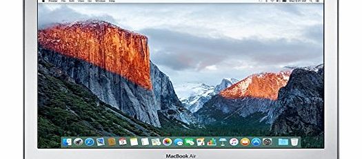 Apple MacBook Air 13-inch Laptop (Intel Core i5 1.6 GHz, 8 GB RAM, 128 GB SSD, Intel HD Graphics 6000, OS X El Capitan) - Silver - 2016 - MMGF2B/A - UK Keyboard