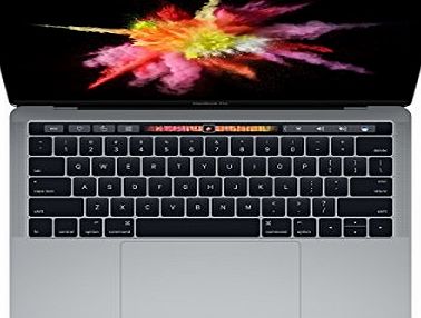 Apple MacBook Pro 13-inch Laptop with Touch Bar (Intel Core i5, 8 GB RAM, 256 GB SSD, Intel Iris Graphics 550, OS X 10.12 Sierra) - Space Grey - 2016 - MLH12B/A - UK Keyboard