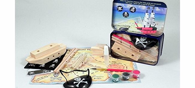 Apples to Pears Pirate Ship Gift in a Tin