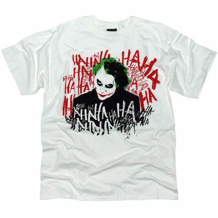 Batman Joker Ha Ha Ha White T-Shirt
