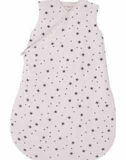 Off-white baby sleeping bag - grey stars `3