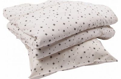 Stars junior bed set - white `One size