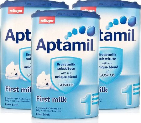 Aptamil, 2102[^]0076490 First Milk Formula Powder 900g - Triple