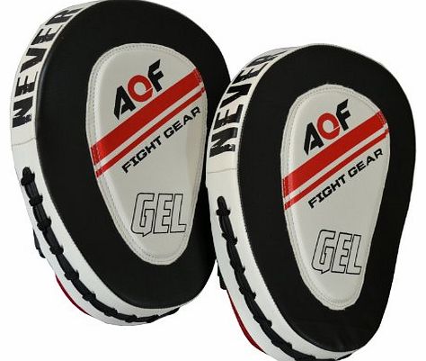 AQF Focus Pads Rex Leather,Hook and Jab Mitts,MMA Kick Boxing Muay Thai Sparring