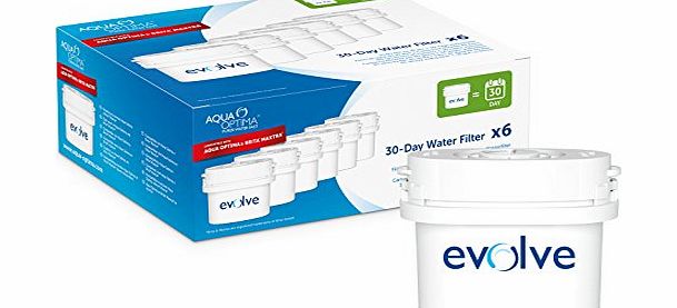 Aqua Optima Evolve 30-Day Water Filter 6 pack - 6 months supply