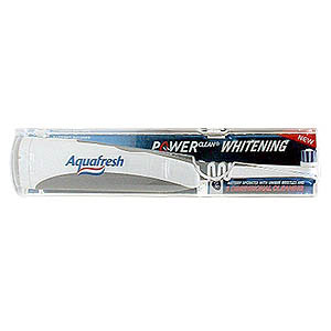 Aquafresh Powerclean Whitening Battery Operated Toothbrush - size: Single