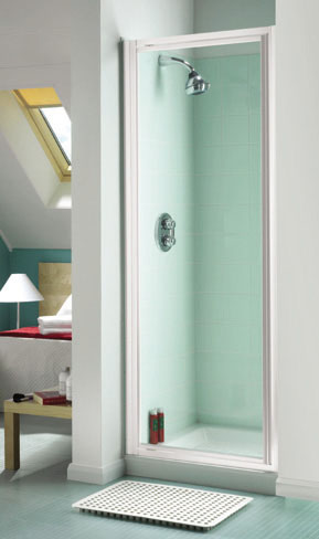 Aqualux 75cm Aquarius Pivot Shower Door