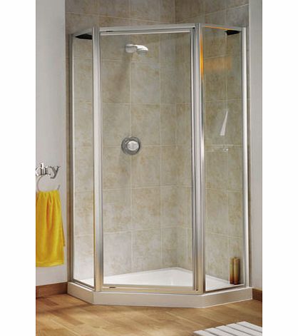 Aqualux 90cm Aquarius Pentagon Shower Enclosure