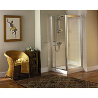 AQUALUX Shower Door Side Panel Silver 760mm