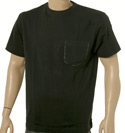 Aquascutum Black Short Sleeve Cotton T-Shirt With Pocket (Kennington)