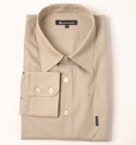 Aquascutum Mens Aquascutum Beige Long Sleeve Cotton Shirt