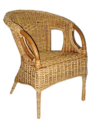 Arboreta Honey Coloured Casual Rattan Chair