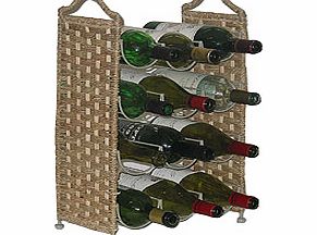 Arboreta Seagrass 12 Bottle Wine Rack