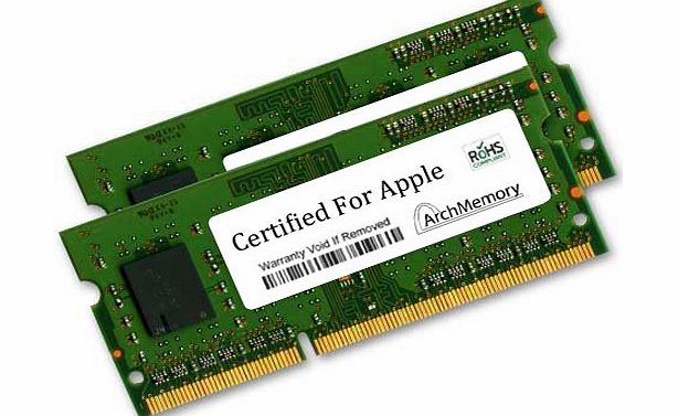 Arch Memory Certified for Apple Memory Module 8GB 1333MHz DDR3 (PC3-10600) - 2x4GB SODIMMs MC702G/A