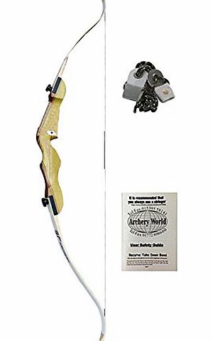 Archery World AW 66`` Deluxe Take Down Bow With Stringer - RH (pull string with right hand) with stringer