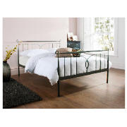 Arcola Double Bed Frame Black Metal with