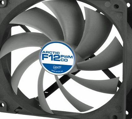 Arctic  F12 PWM PST CO - 120mm Dual Ball Bearing Low Noise PWM Standard Case Fan with PST Feature - Ideal for Systems running 24/7